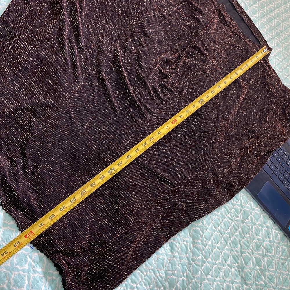 Soft Work metallic copper miniskirt - Picture 6 of 6